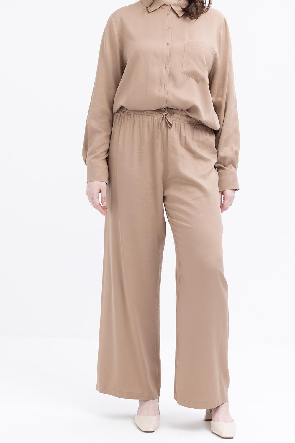 TLD Women Allday Mink Mink-Cell Detailed Plus Size Suit with Pants - Horizon West
