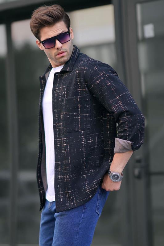 MDX Mink Patterned Regular Fit Men's Shirt 6722 - Newport Beach