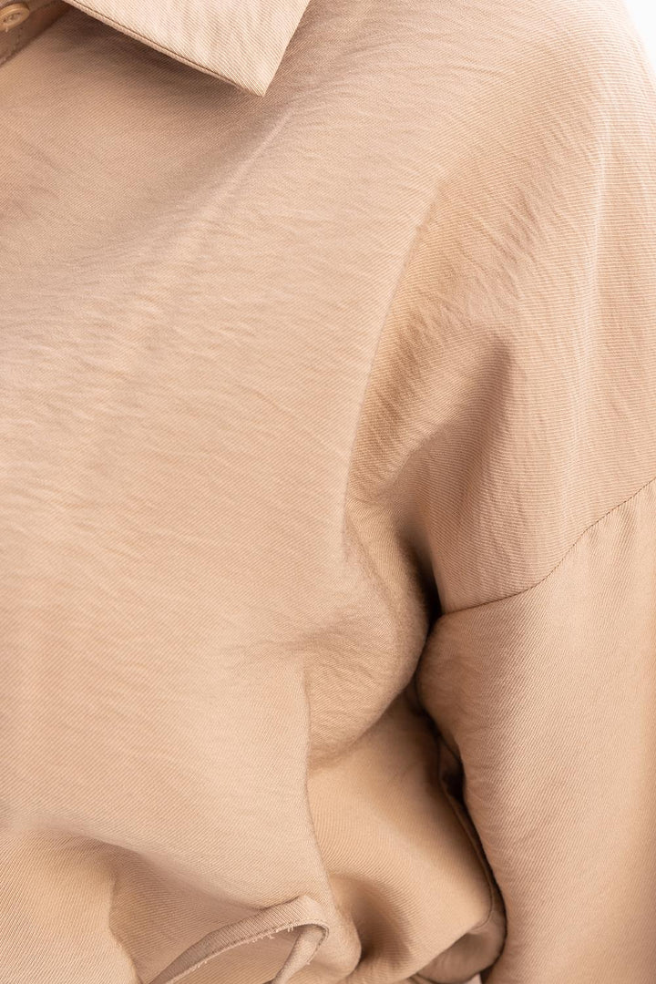 TLD Women Allday Beige Shirt with Beige Belt - Toretsk