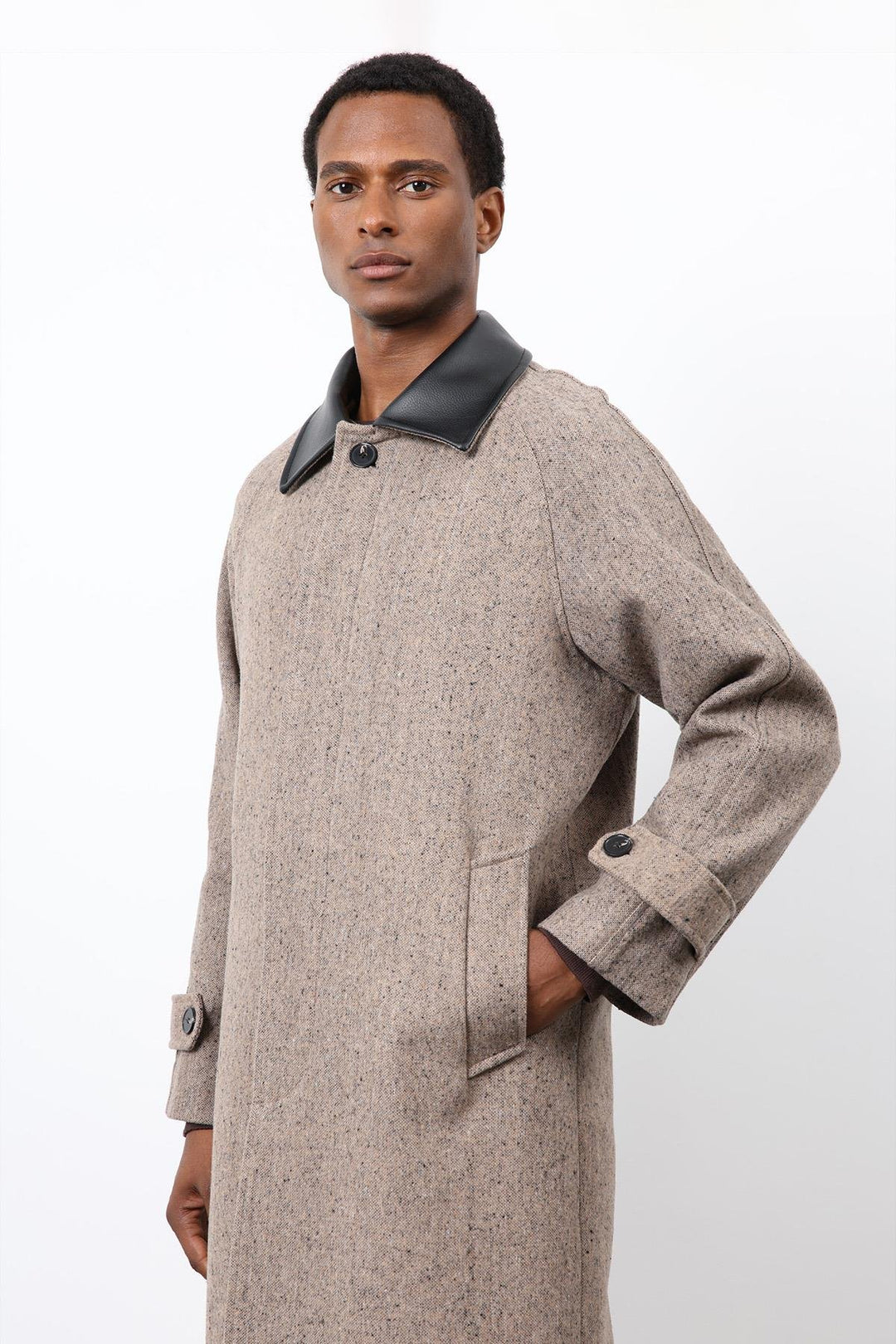 ANT Antioch Mink Contrast Collar Men's Coat - Lodi