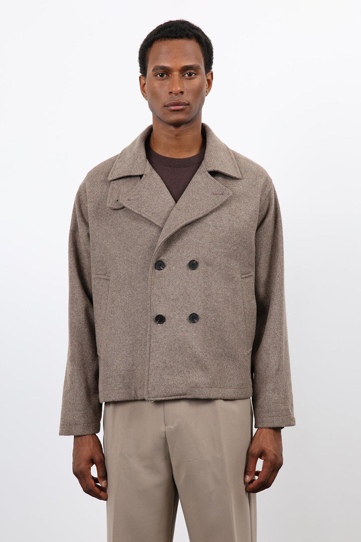 ANT Antioch Mink Double-Breasted Short Men's Coat - Zwickau