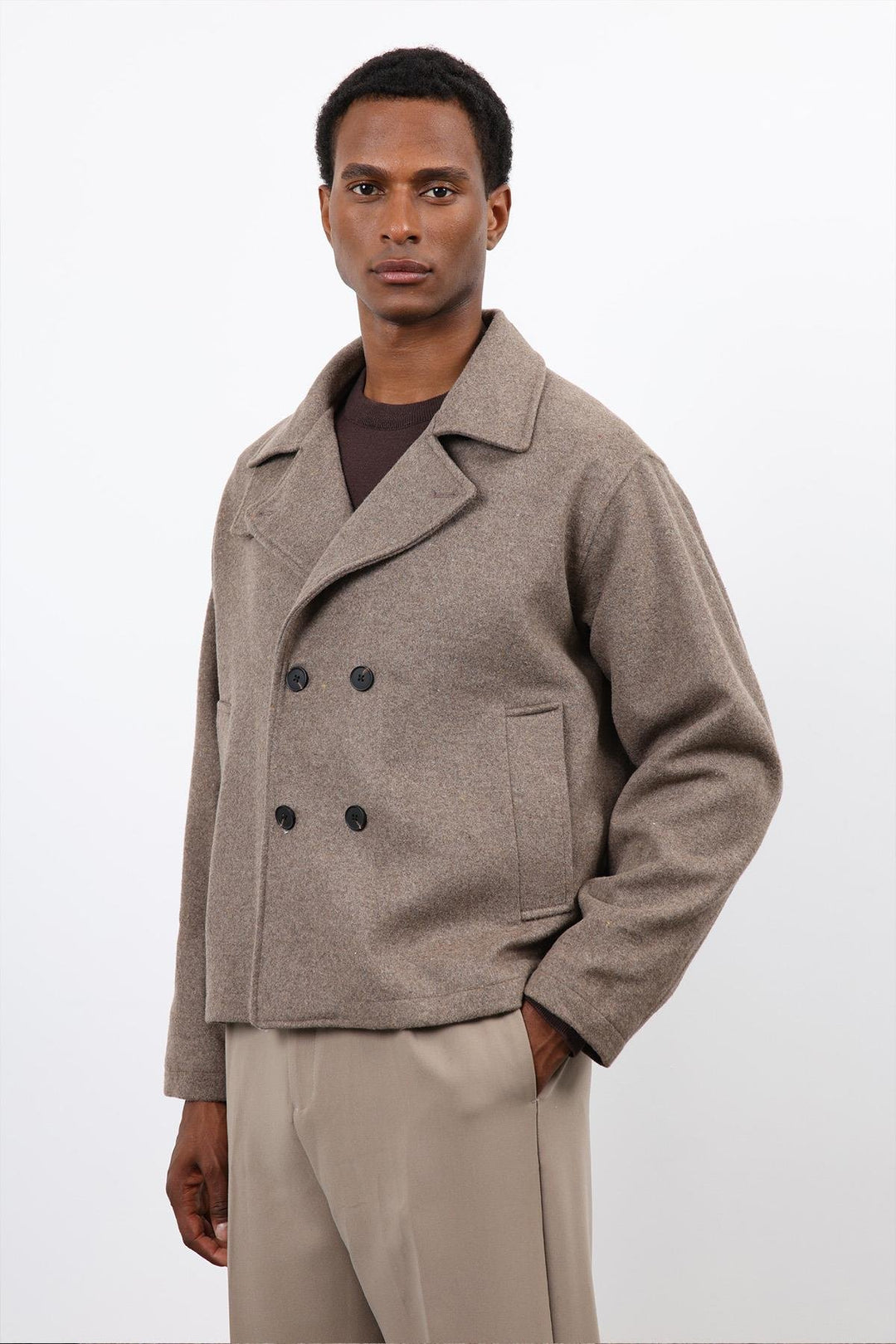 ANT Antioch Mink Double-Breasted Short Men's Coat - Zwickau