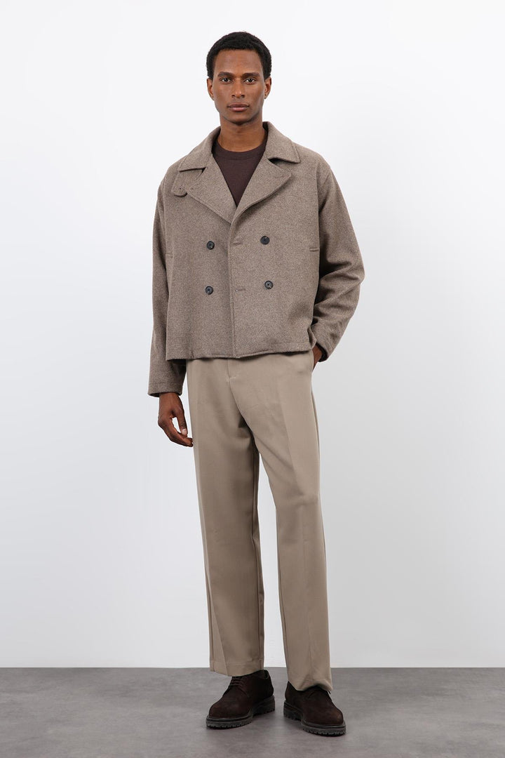 ANT Antioch Mink Double-Breasted Short Men's Coat - Zwickau