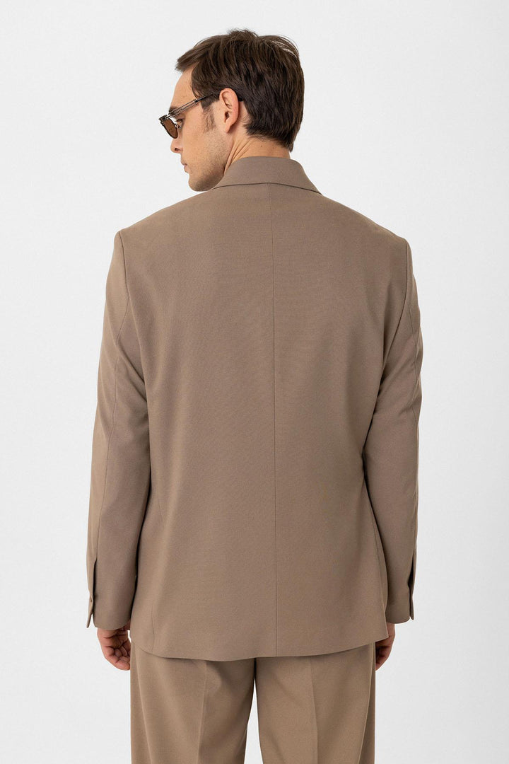 ANT Antioch Mink Belted Relax Fit Men's Blazer Jacket - Umán