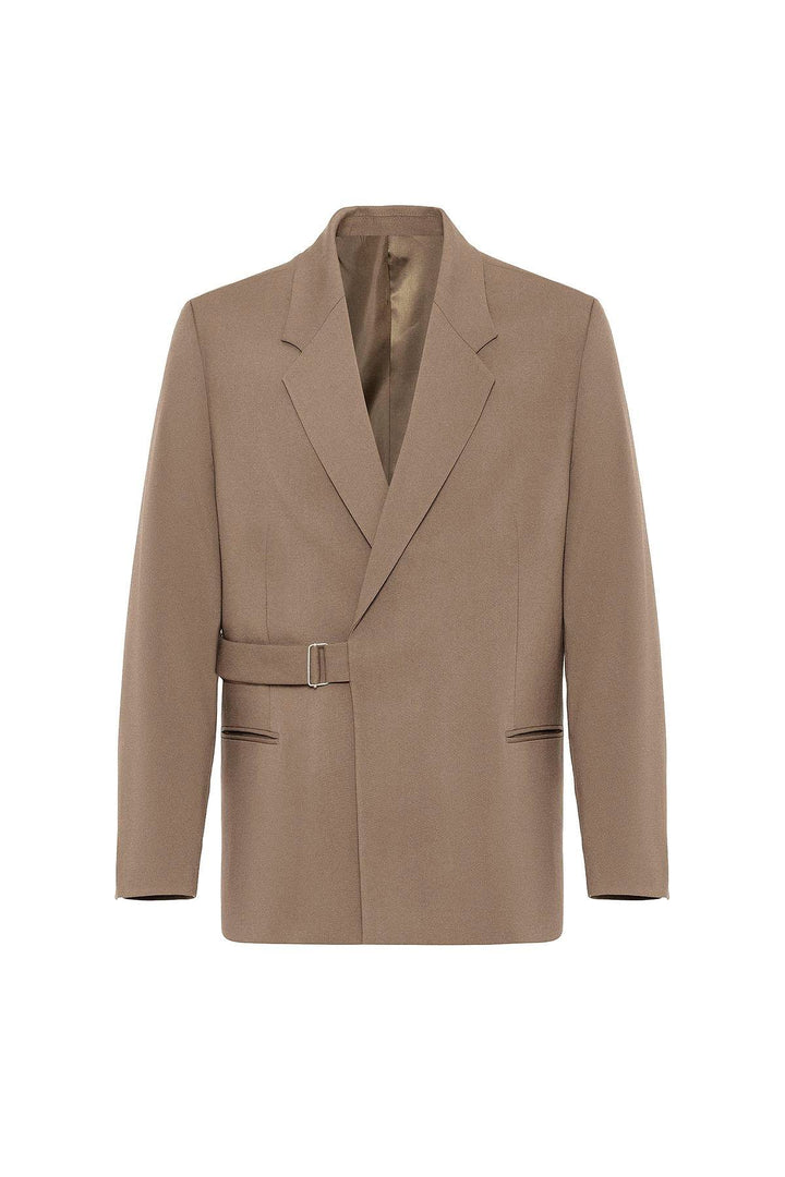 ANT Antioch Mink Belted Relax Fit Men's Blazer Jacket - Umán