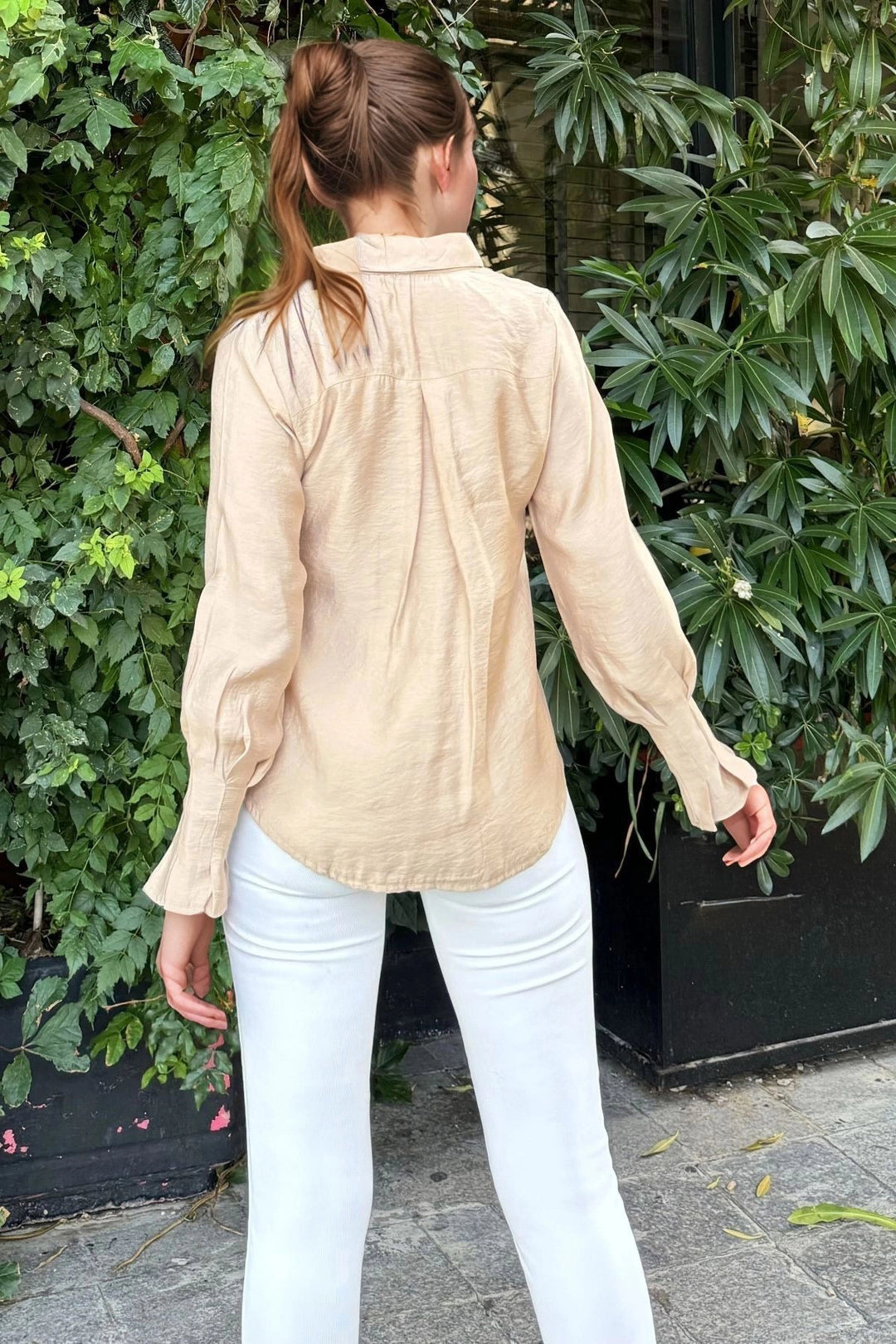 Mink Oversize Long Sleeve Shirt BCBSK-25700-3537 - La Mesa