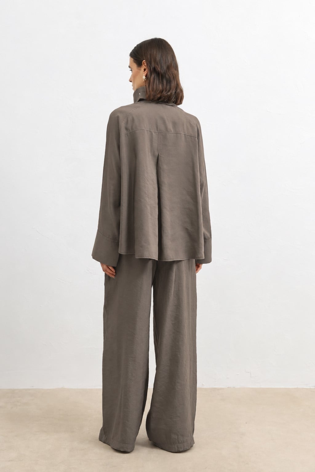ANT Women's Custom-Fitted Shirt with a Stand-Up Collar - Torre Annunziata