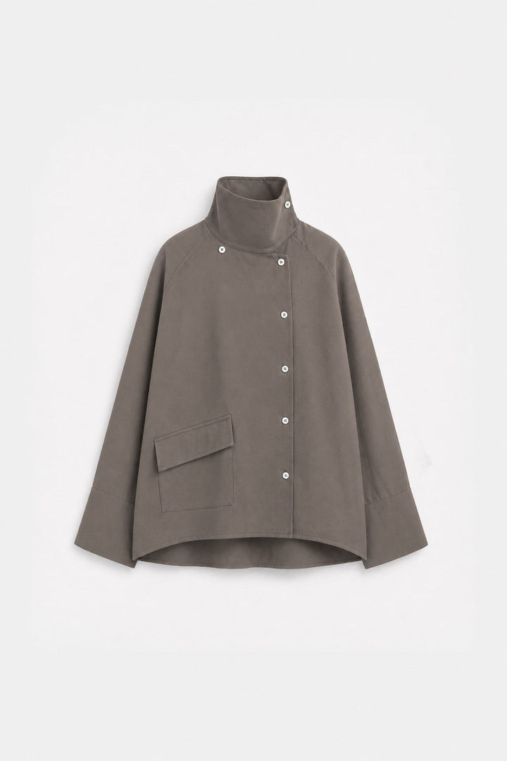 ANT Women's Custom-Fitted Shirt with a Stand-Up Collar - Torre Annunziata