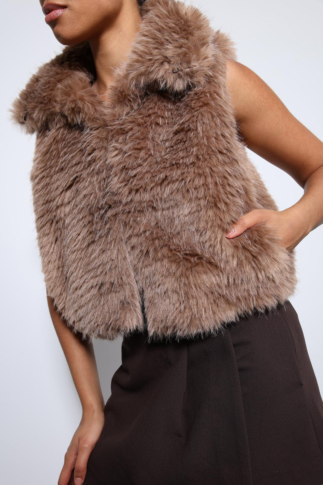 ANT Antioch Mink Plush-Look Vest - Parkland