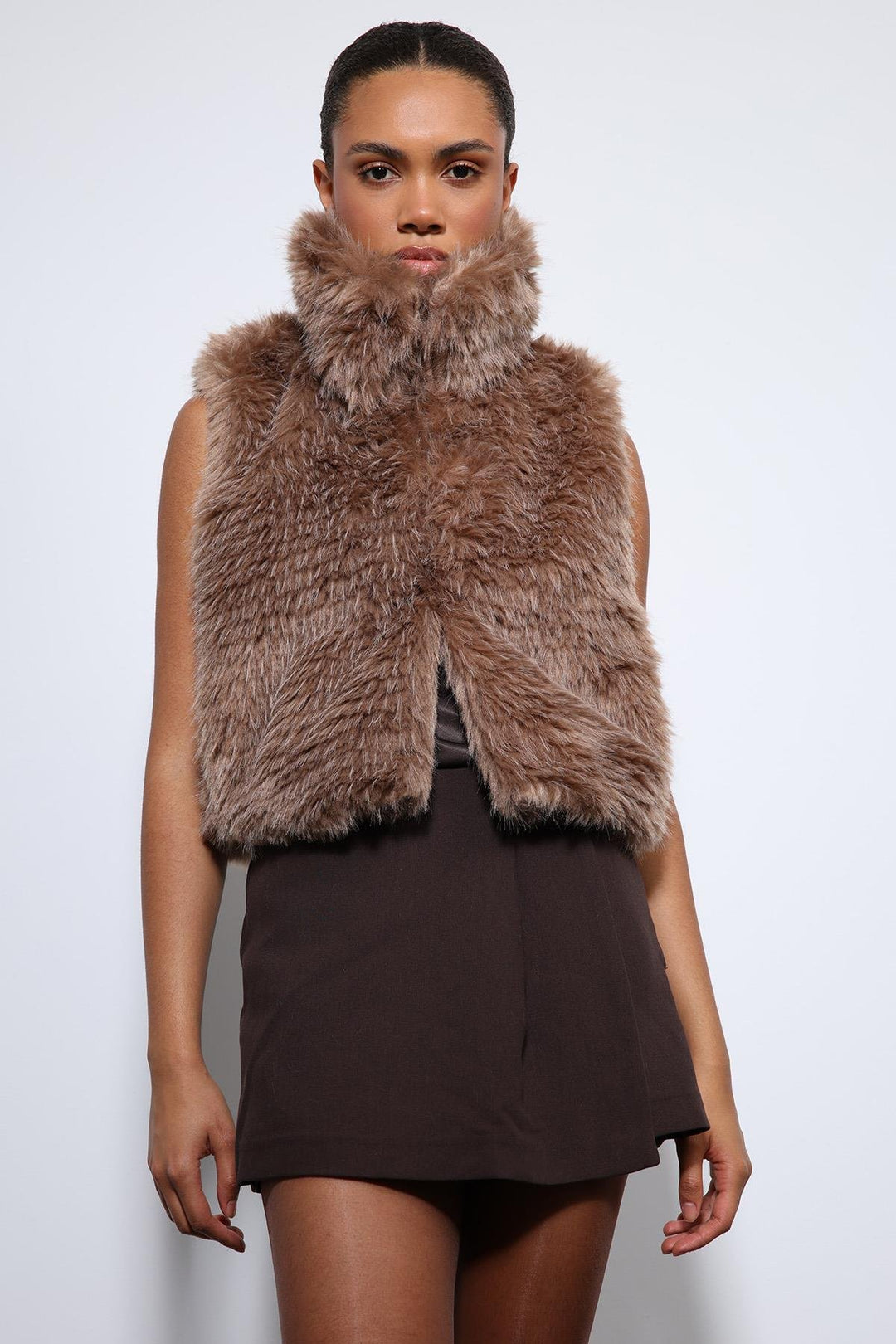 ANT Antioch Mink Plush-Look Vest - Parkland