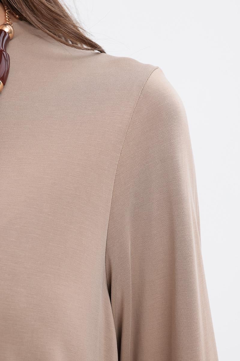 TLD Women Allday Beige Suit with Garnished Lycra Pants - Pleasant Grove