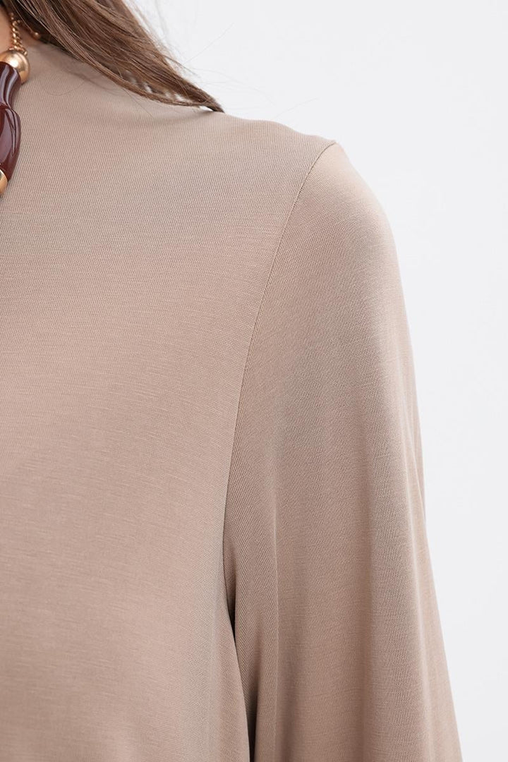 TLD Women Allday Beige Suit with Garnished Lycra Pants - Pleasant Grove