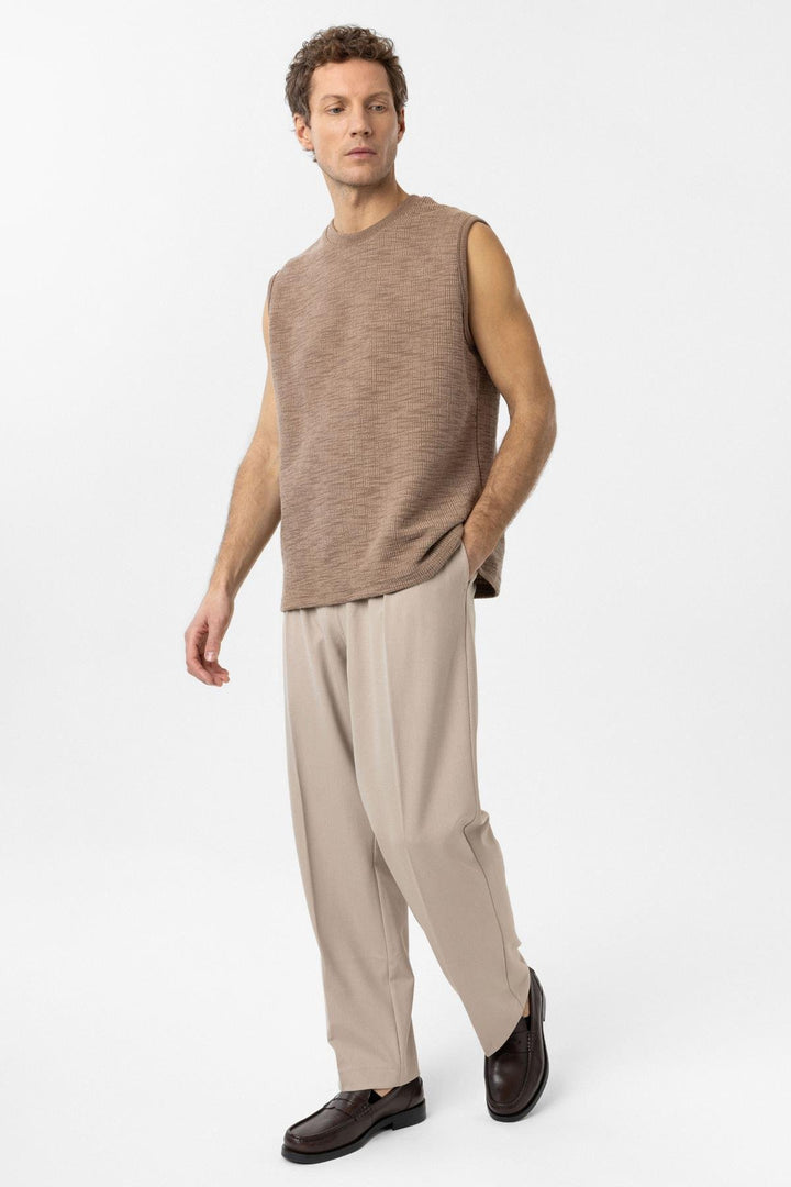 ANT Antioch Vizon Regular Fit Dokulu Erkek Kolsuz T-Shirt - Lleida