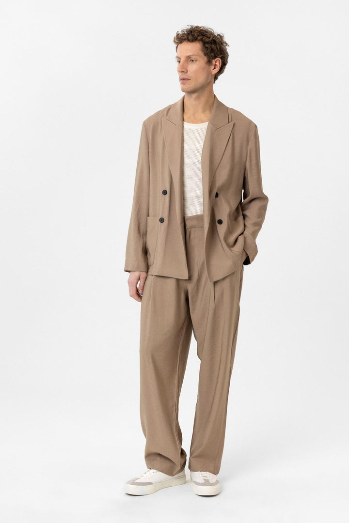 ANT Antioch Mink Relax Fit Diagonal Slim Men's Blazer Jacket - Hengelo