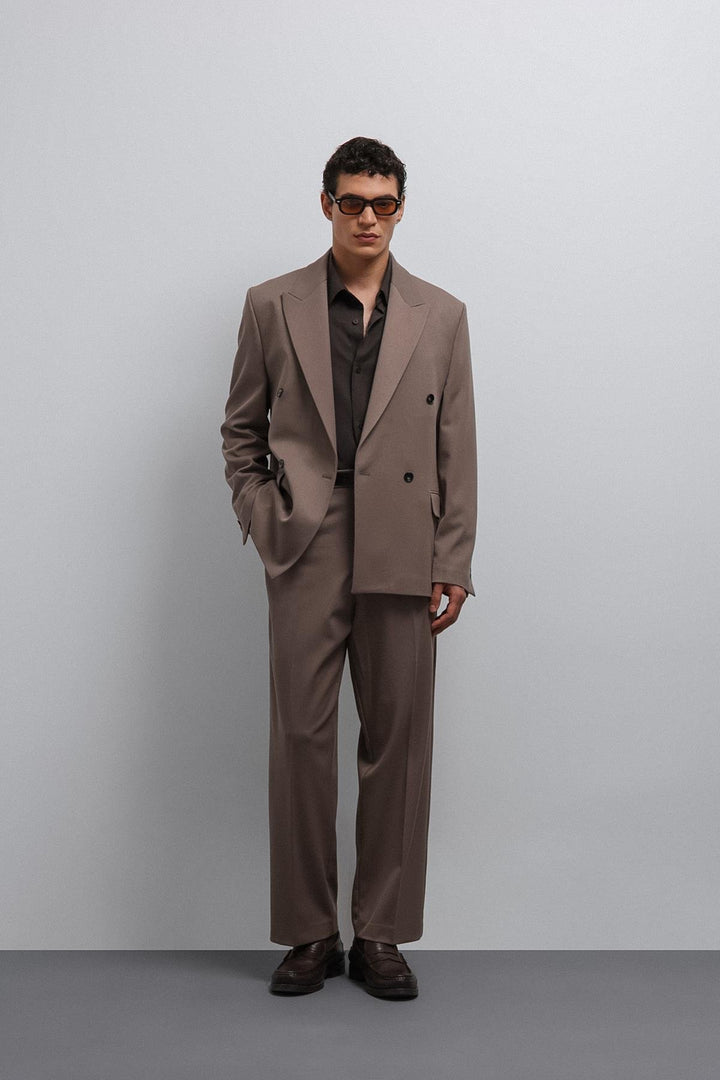 ANT Antioch Mink Relax Fit Double Breasted Men's Blazer Jacket - Rock Island