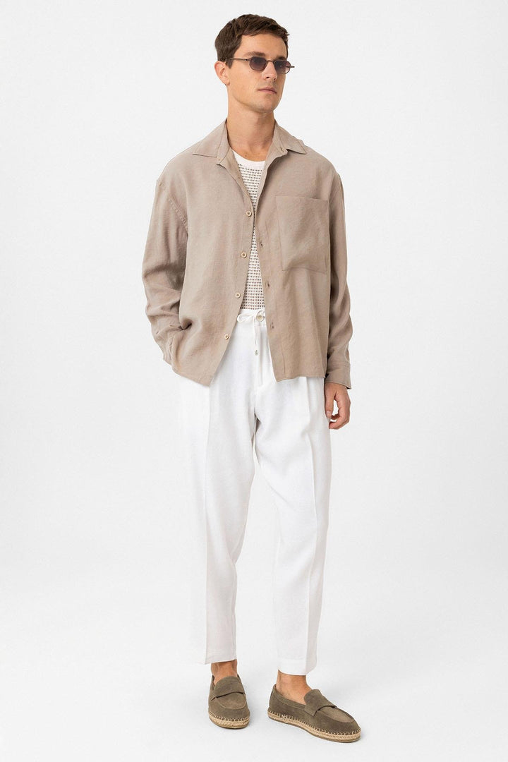 ANT Antioch Mink Relax Fit Modal Fabric Men's Shirt - Bradford