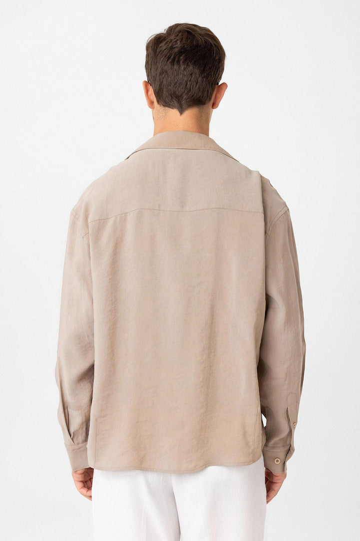 ANT Antioch Mink Relax Fit Modal Fabric Men's Shirt - Bradford