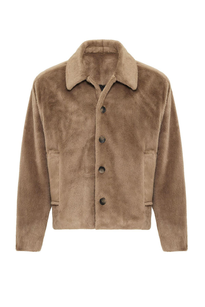 ANT Antioch Mink Relax Fit Soft Textured Men's Coat - Hoogeveen