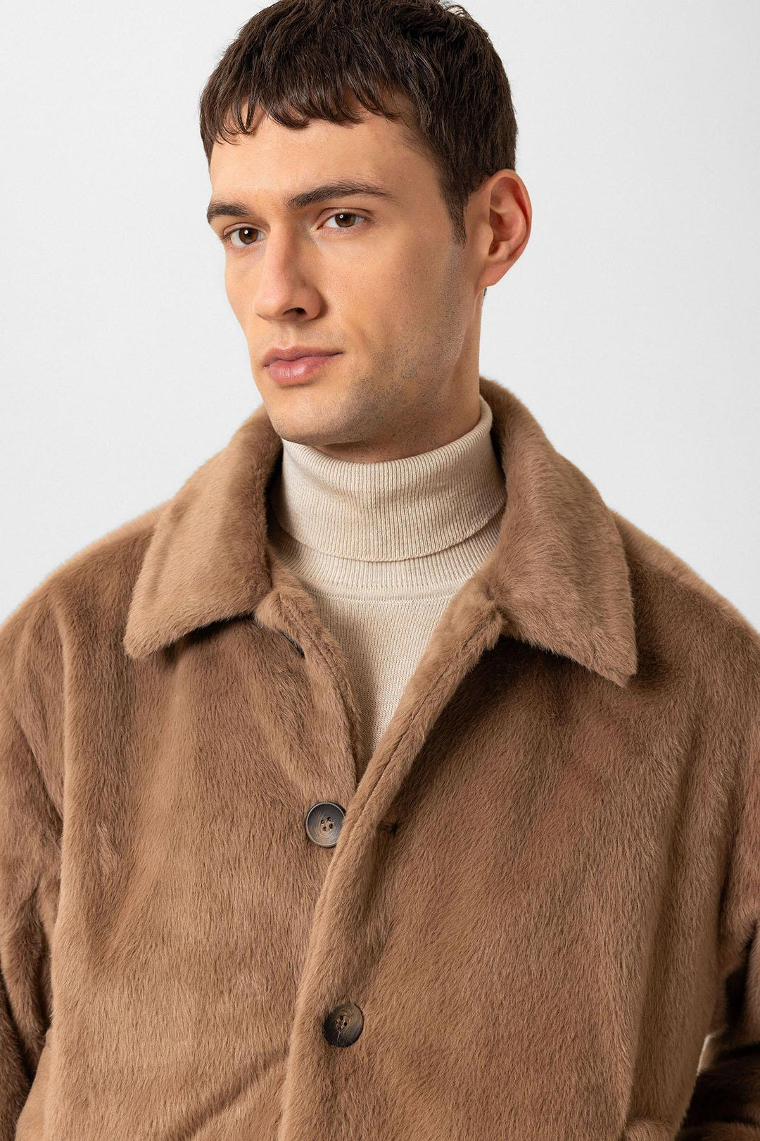 ANT Antioch Mink Relax Fit Soft Textured Men's Coat - Hoogeveen