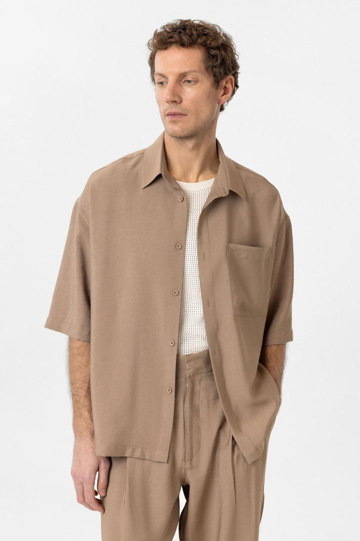 ANT Antioch Mink Relaxed Short Sleeve Men's Shirt - Târgu Jiu