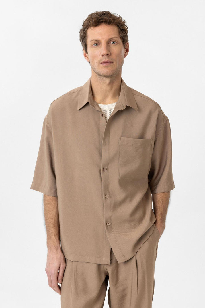 ANT Antioch Mink Relaxed Short Sleeve Men's Shirt - Târgu Jiu