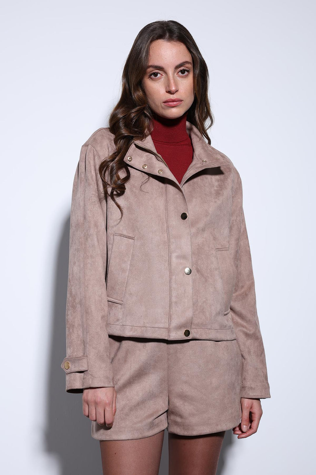 ANT Antioch Mink Suede Bomber Jacket - Cuauhtémoc