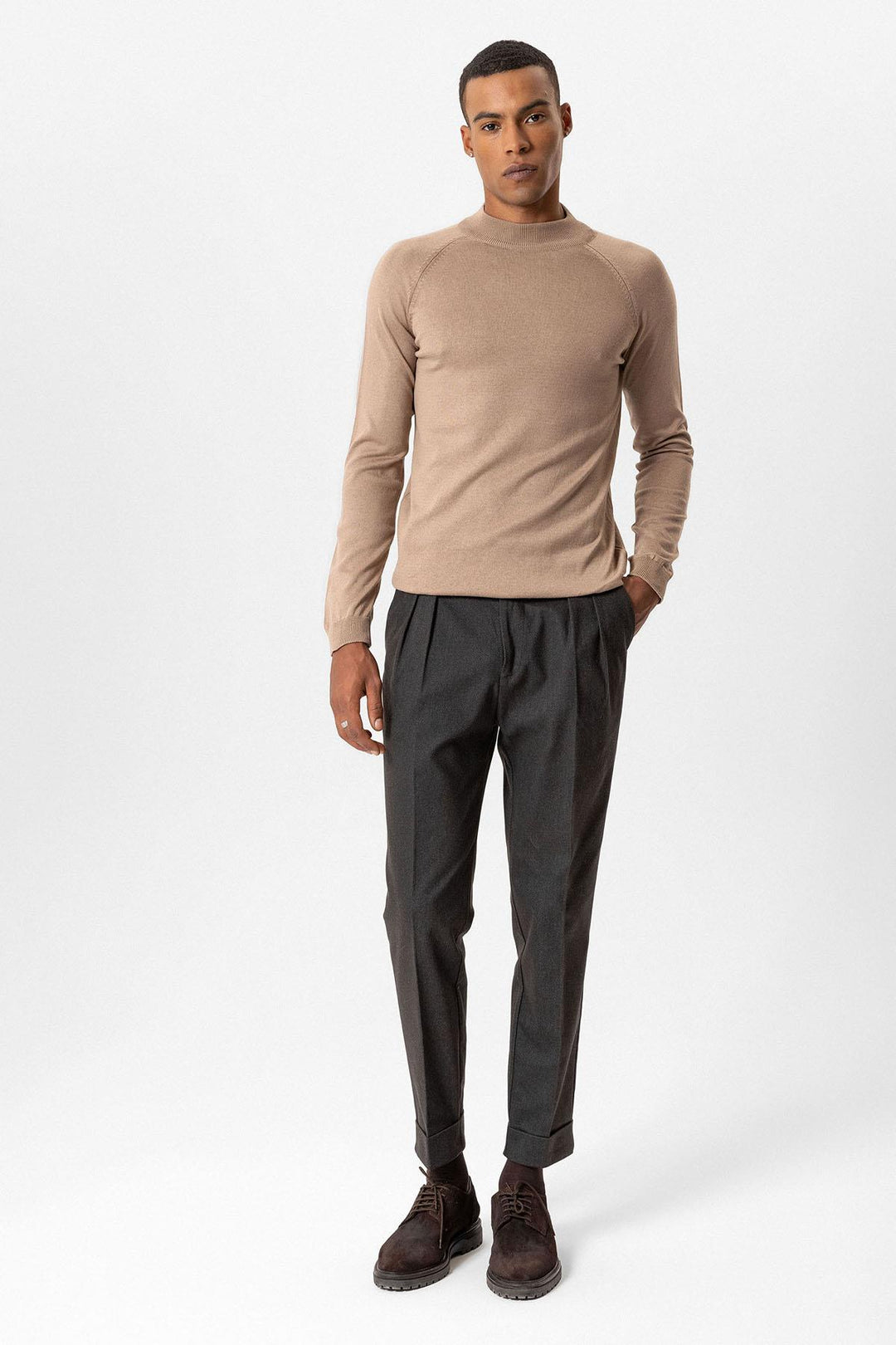 ANT Antioch Mink Half-Zip Men's Sweater - Harrow