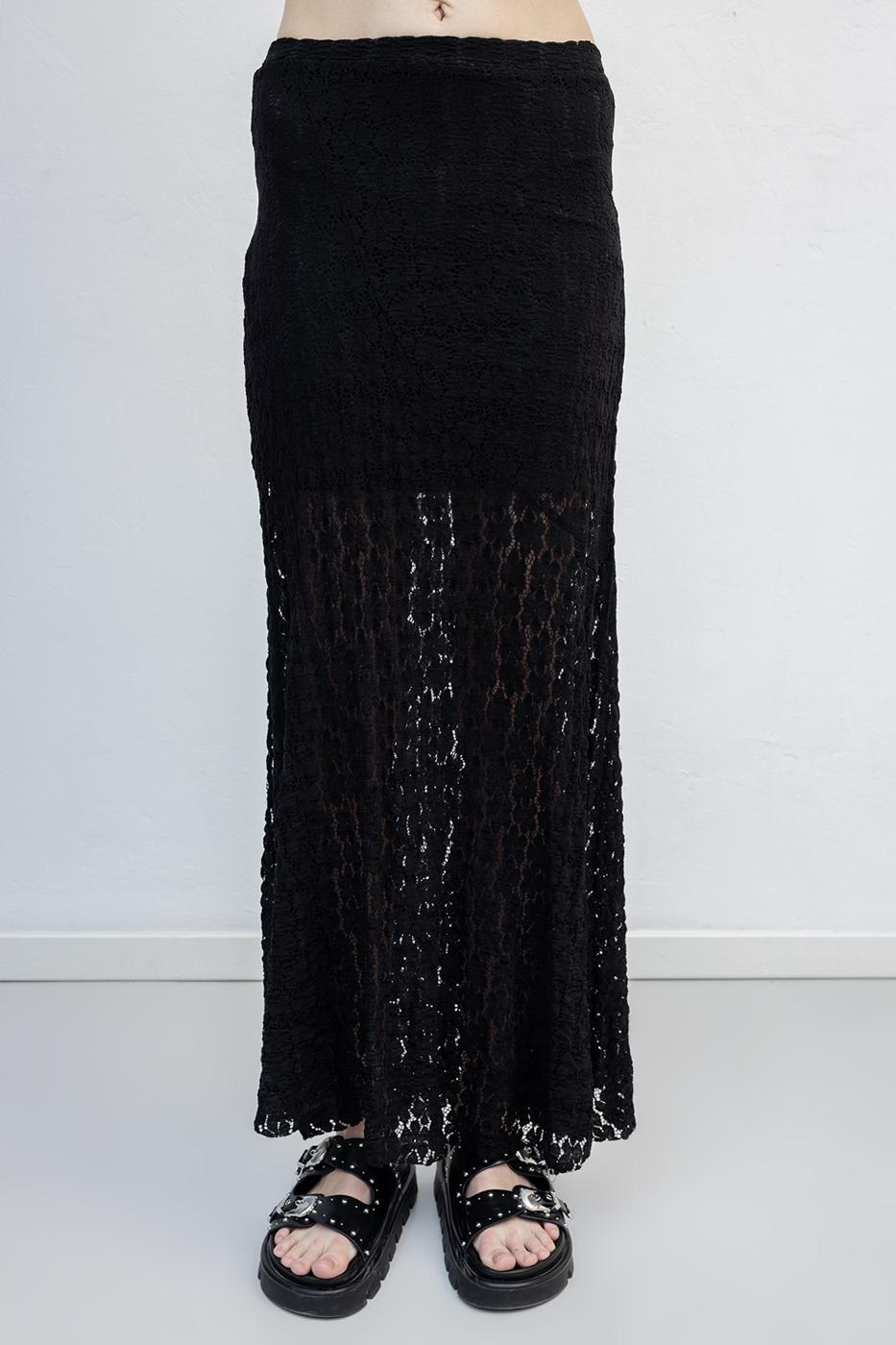 BSL Women Flounced Lace Midi Skirt - Angoulême