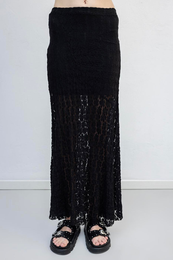 BSL Women Flounced Lace Midi Skirt - Angoulême