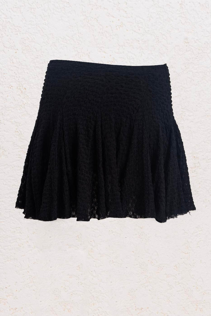 BSL Women Flounced Lace Mini Short Skirt - Los Banos