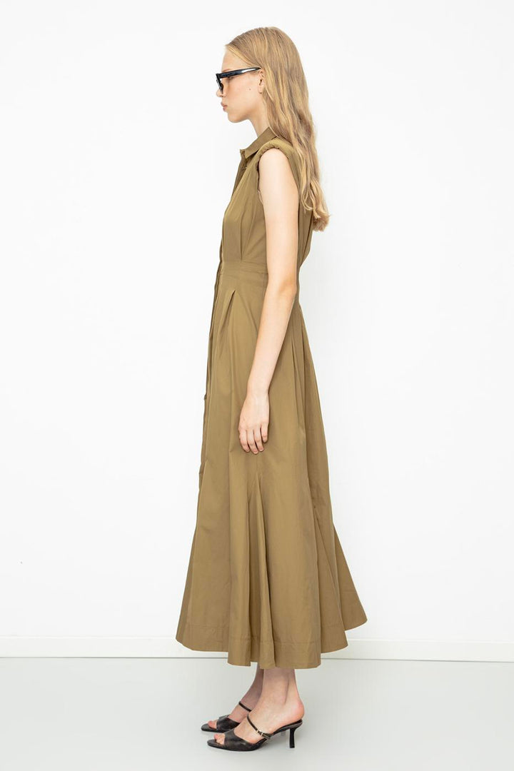 BSL Women Flounced Midi Shirt Dress - Auckland