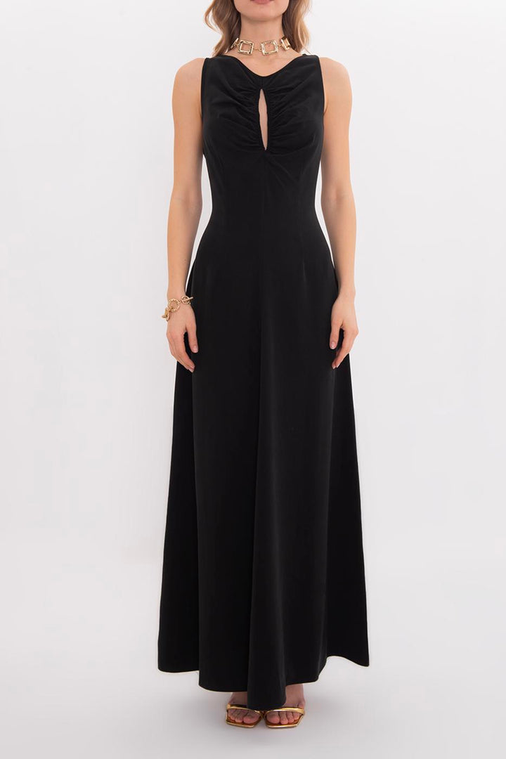 BSL Women Flounced Tencel Maxi Dress - Godalming