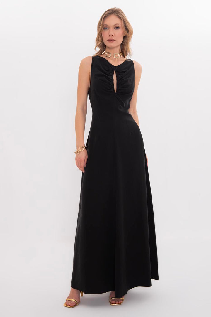 BSL Women Flounced Tencel Maxi Dress - Godalming