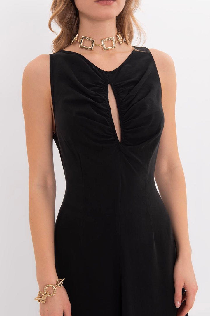 BSL Women Flounced Tencel Maxi Dress - Godalming