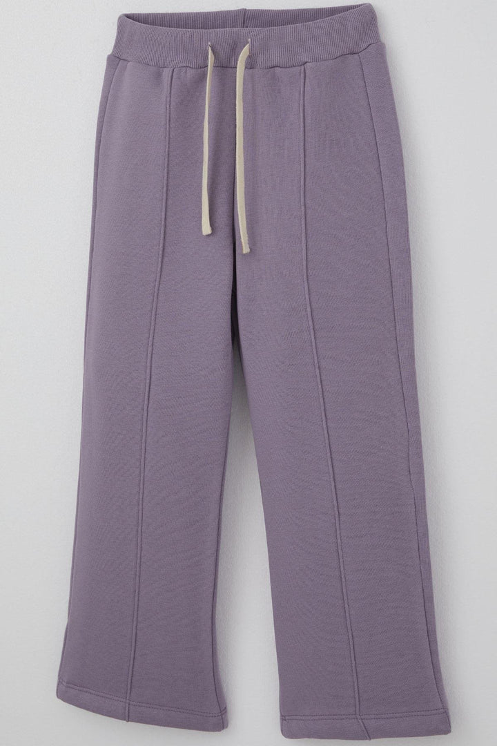 BRE West Girl Child Tracksuit Set Glitter Bow Printed 4-7 Years, Powder - Hoboken