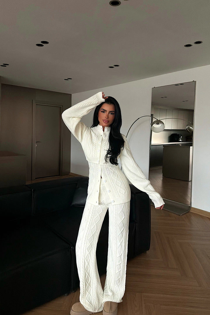 EYY Women White 3-Piece Knit Set - Irákleio
