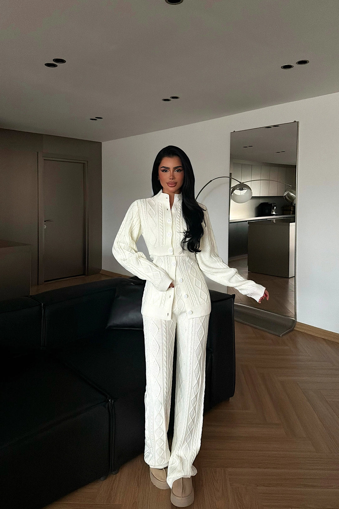 EYY Women White 3-Piece Knit Set - Irákleio