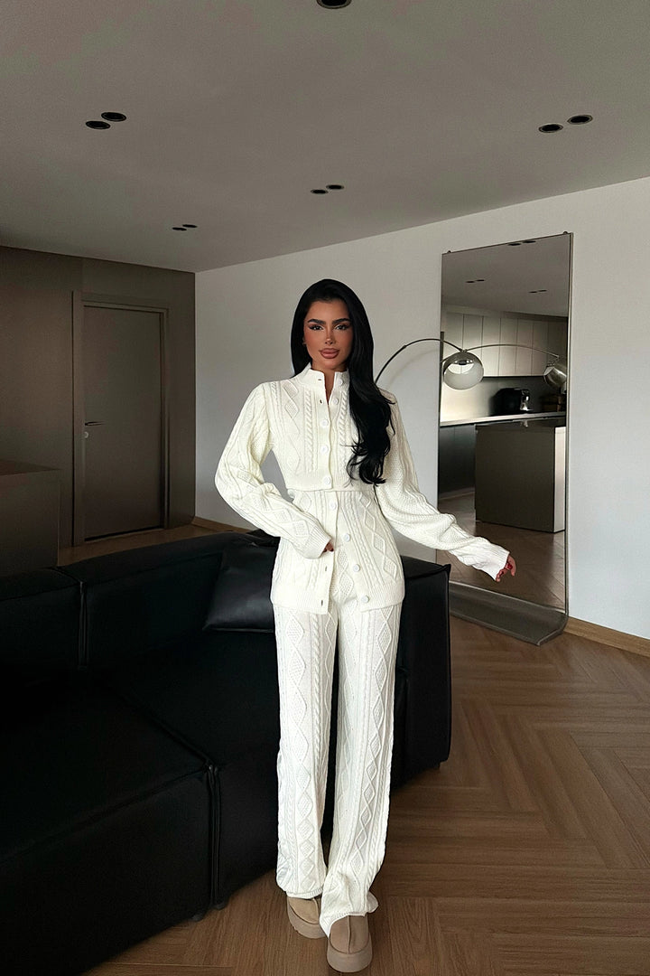 EYY Women White 3-Piece Knit Set - Irákleio