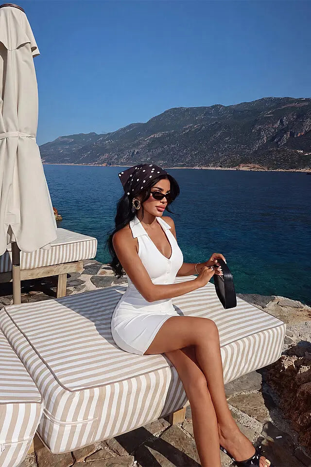 EYY Women White Boornun Dress - Santiago