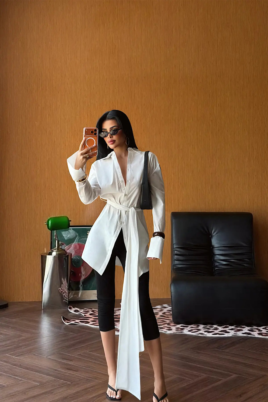 EYY Women White Button-Front Shirt Dress - San Diego