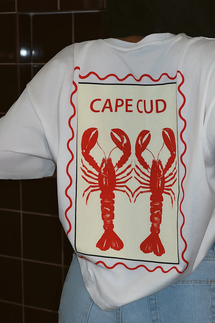 EYY Women White Crab Print T-Shirt - Abbotsford