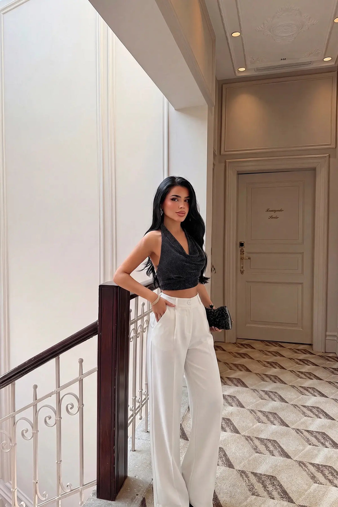 EYY Women White Palazzo Pants - Ravensburg
