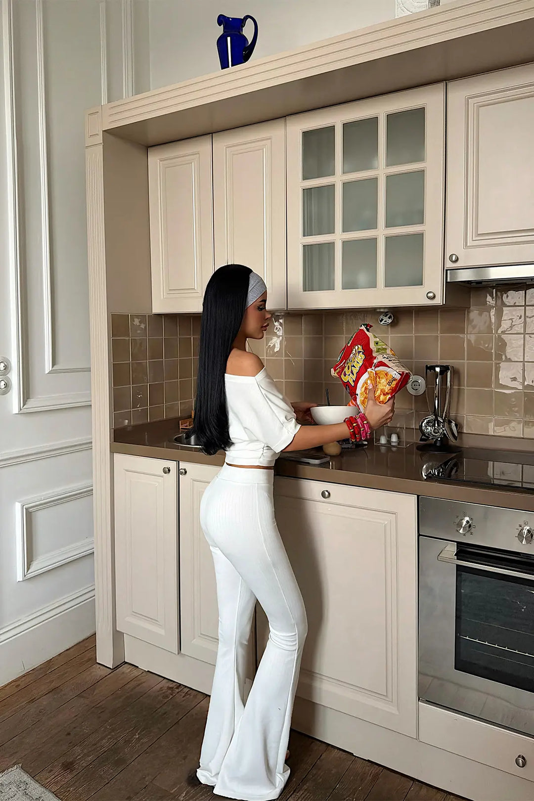 EYY Women White Pants Set - Titusville