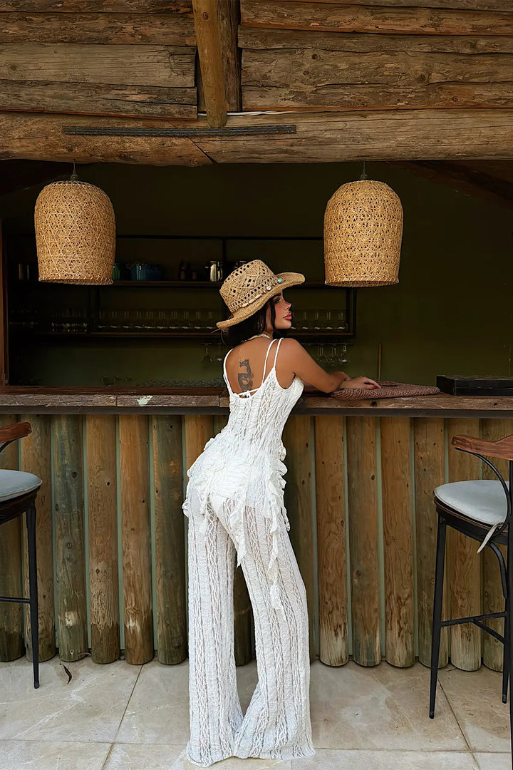 EYY Women White Pants Suit - Arras