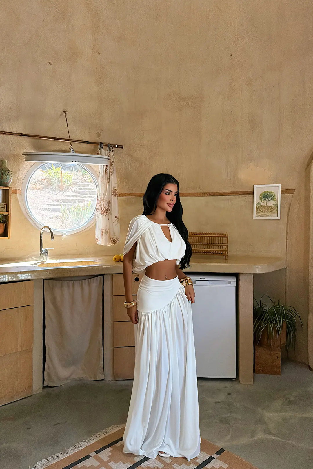 EYY Women White Skirt Set - Crewe