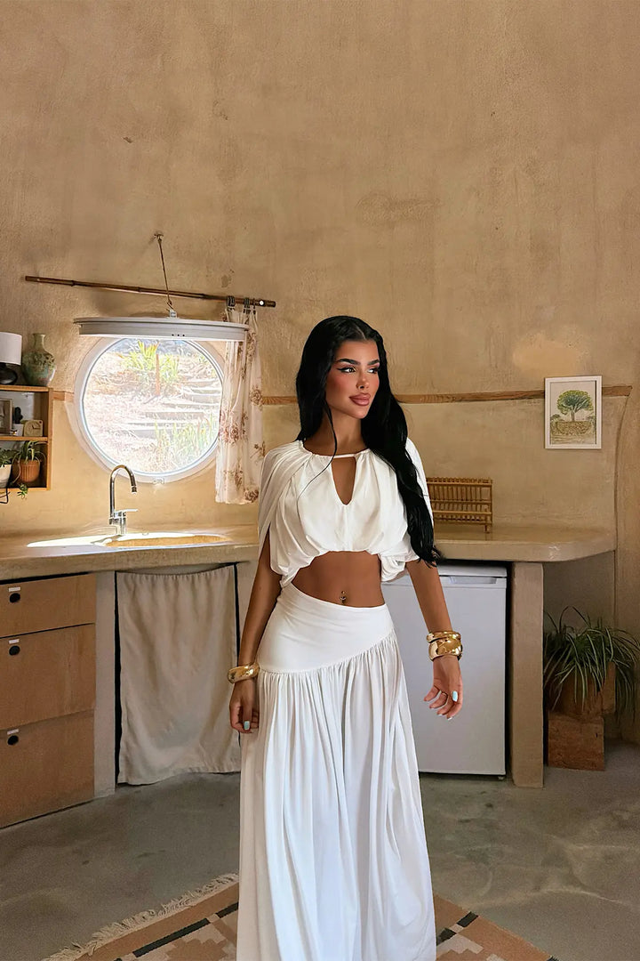 EYY Women White Skirt Set - Crewe