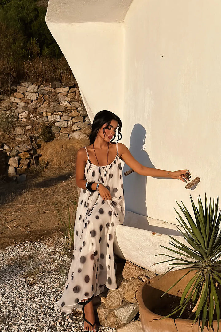 EYY Women White Strappy Midi Dress - Kitchener