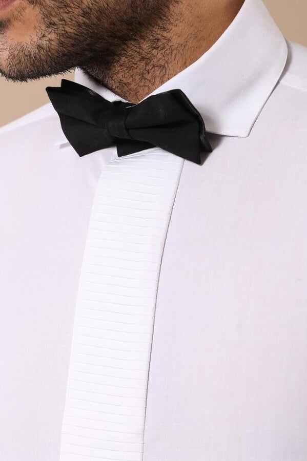 WSS White Tuxedo Shirt  - Draper