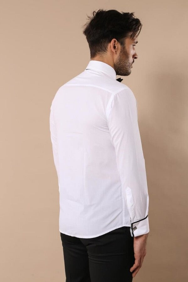 WSS White Tuxedo Shirt  - Draper