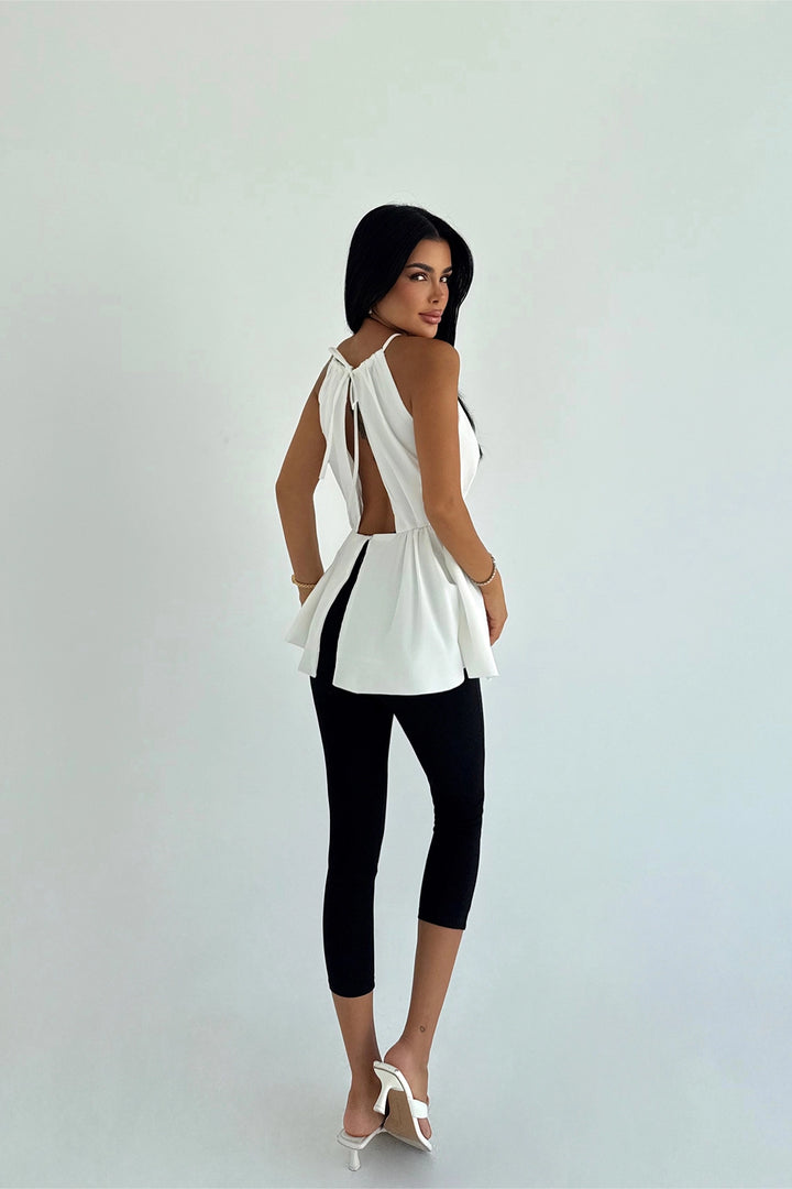 EYY Women White Smocked Blouse - Uster